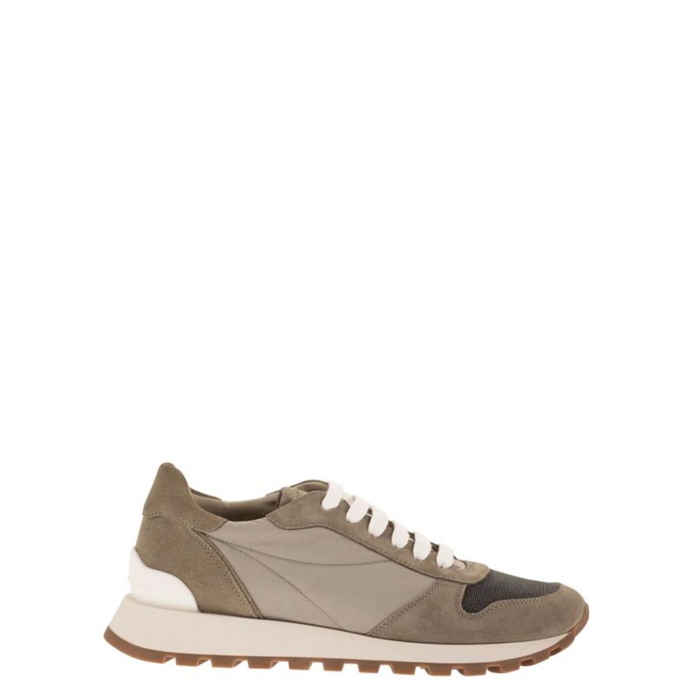Brunello Cucinelli Women Techno Fabric Runners With Precious Toe